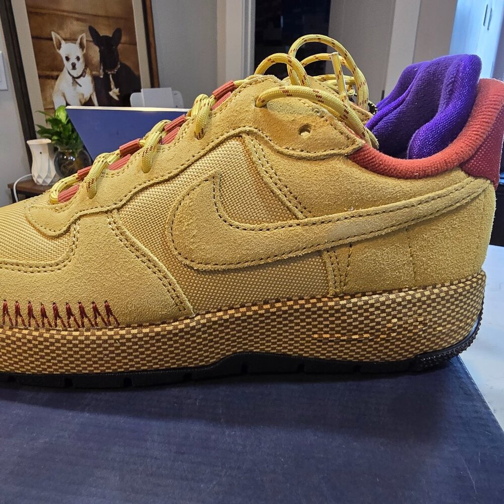 Nike W Air Force 1 Wild Shoes Wheat FB2348-700 Women'S Size 7 NEW